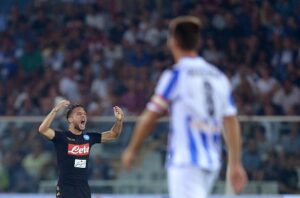 PESCARA-NAPOLI 2-2 / Mertens ruggisce dopo aver pareggiato