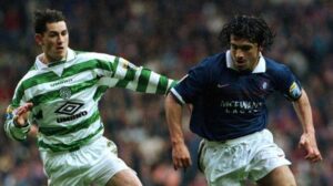 Gattuso in azione in un Old Firm del passato