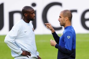 Guardiola e Yaya Touré