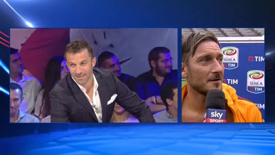 Totti e il particolare commento a Del Piero