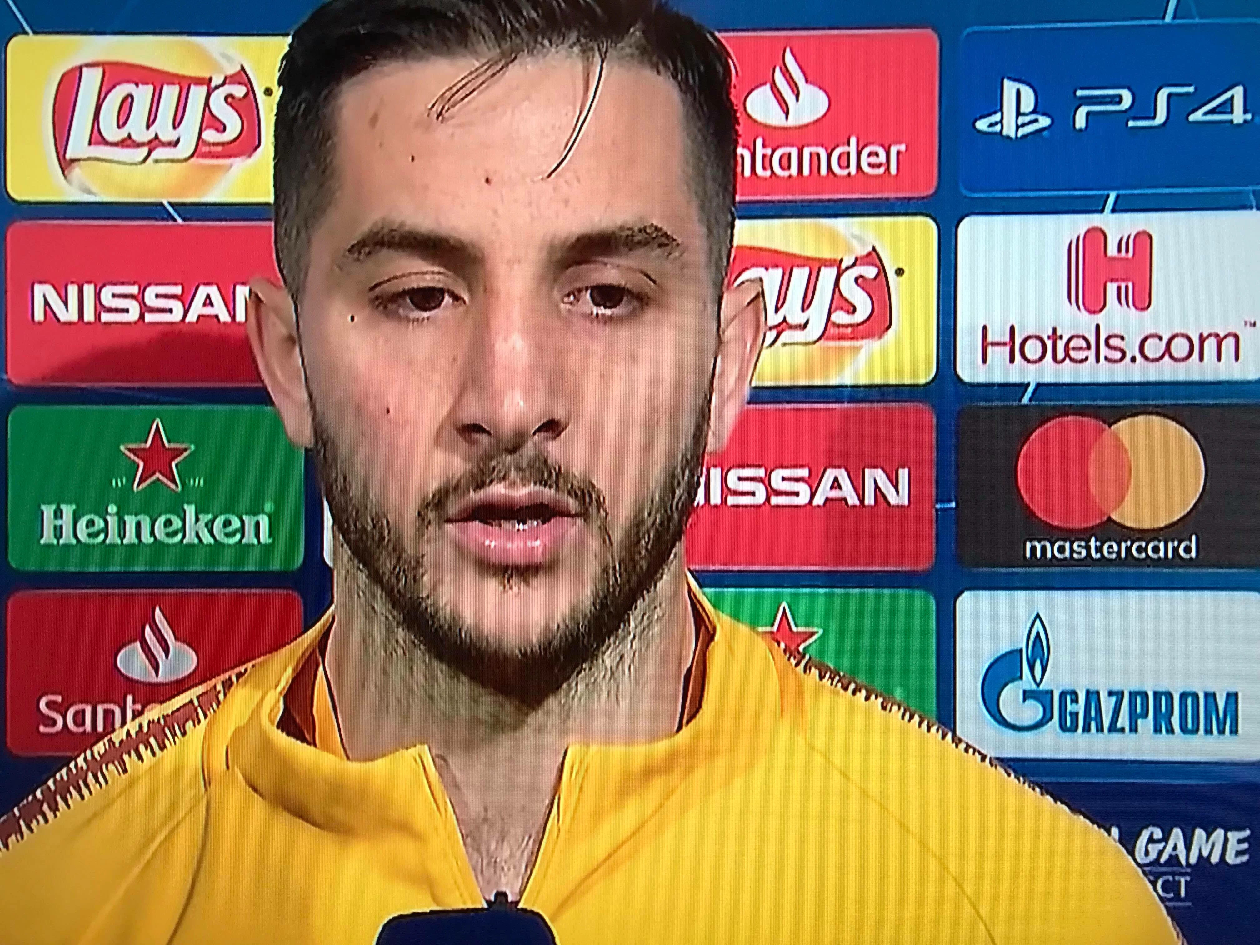 Manolas: “È una vergogna quello che è successo stasera! Questi episodi succedono sempre contro di noi”