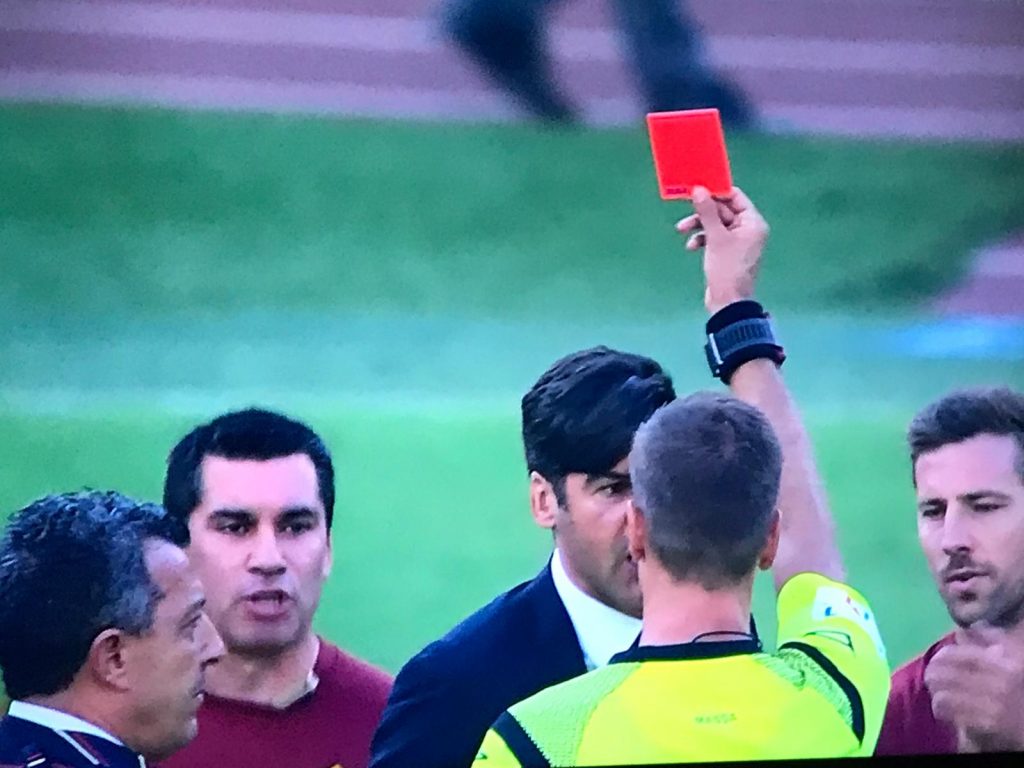 Roma-Cagliari, che caos! Fonseca espulso a fine partita ...