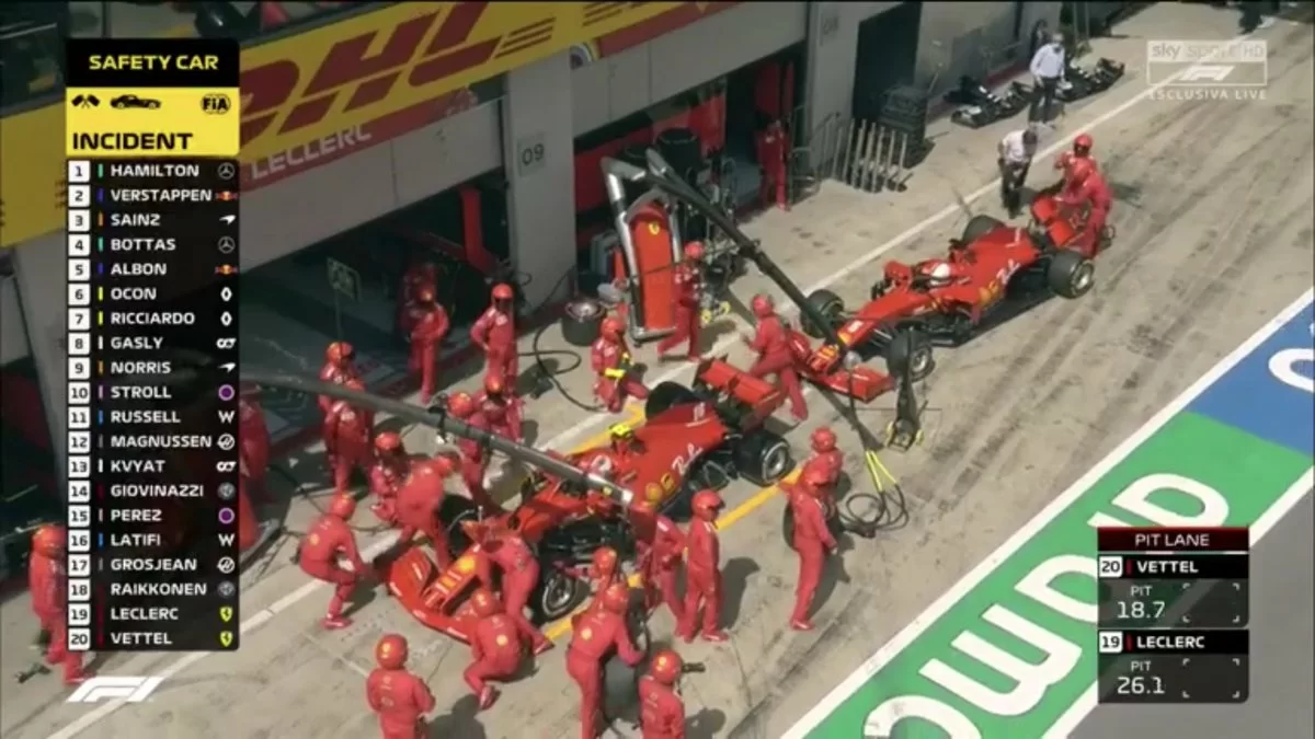 Formula 1, disastro Ferrari: tamponamento tra Vettel e Leclerc! (FOTO)