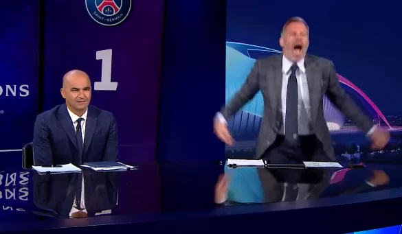 Il PSG segna, in Inghilterra esultanza plateale in diretta per l’ex Liverpool Carragher