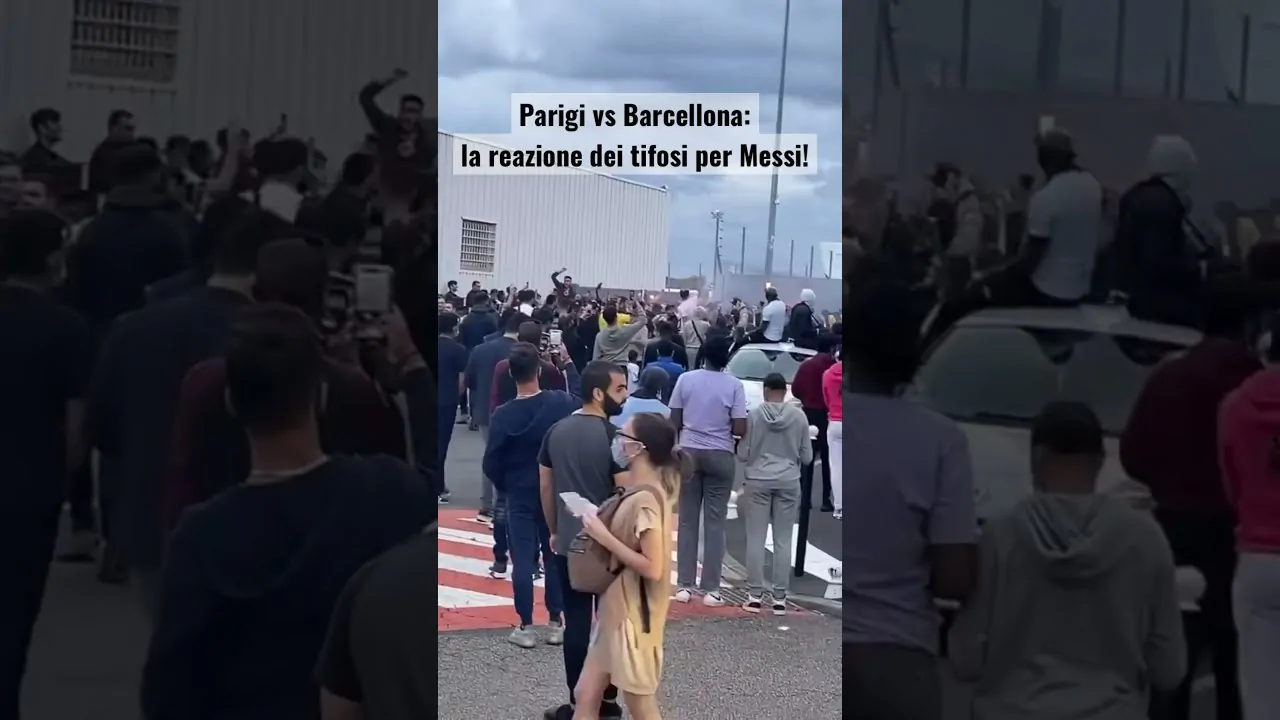 VIDEO | DA BRIVIDI! Parigi vs Barcellona, la reazione dei tifosi per Leo Messi! 😮