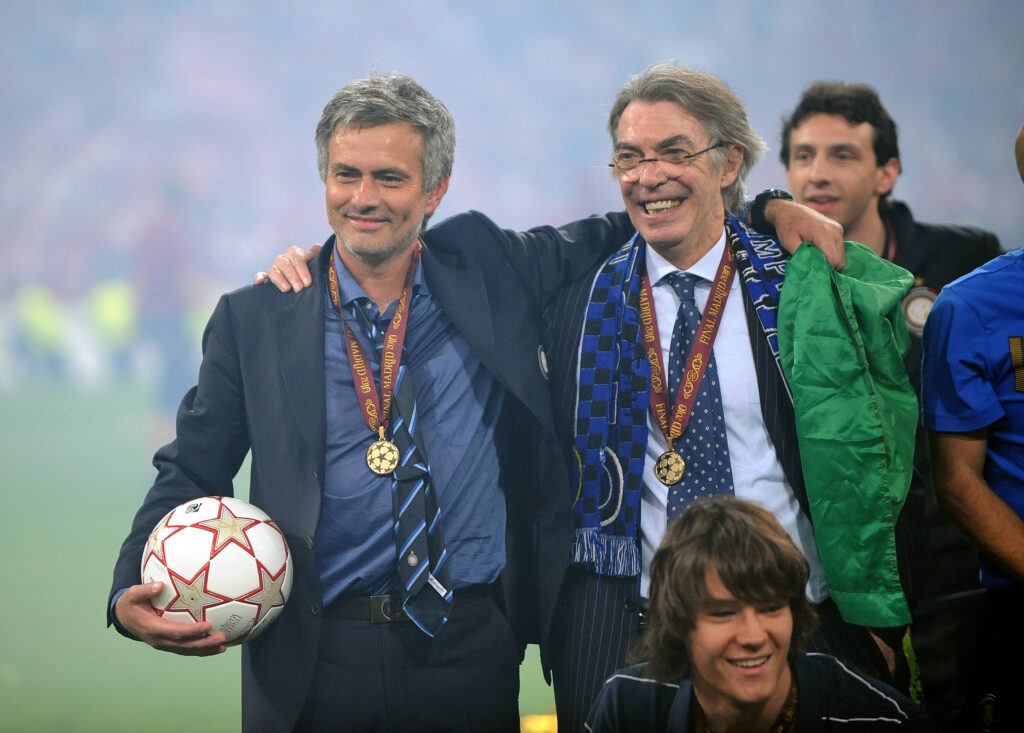 Moratti e Mourinho