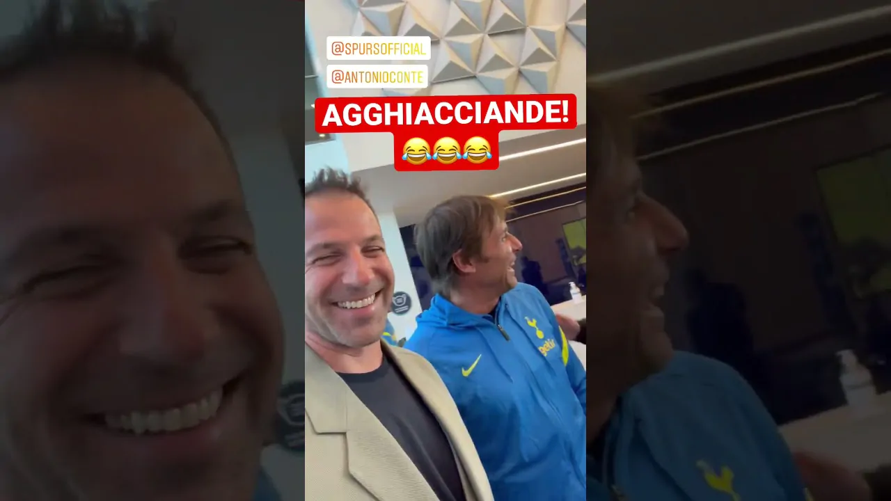 VIDEO | 😂È agghiacciande! Il siparietto tra #DelPiero, #Conte e #Paratici! 🤩#tottenham