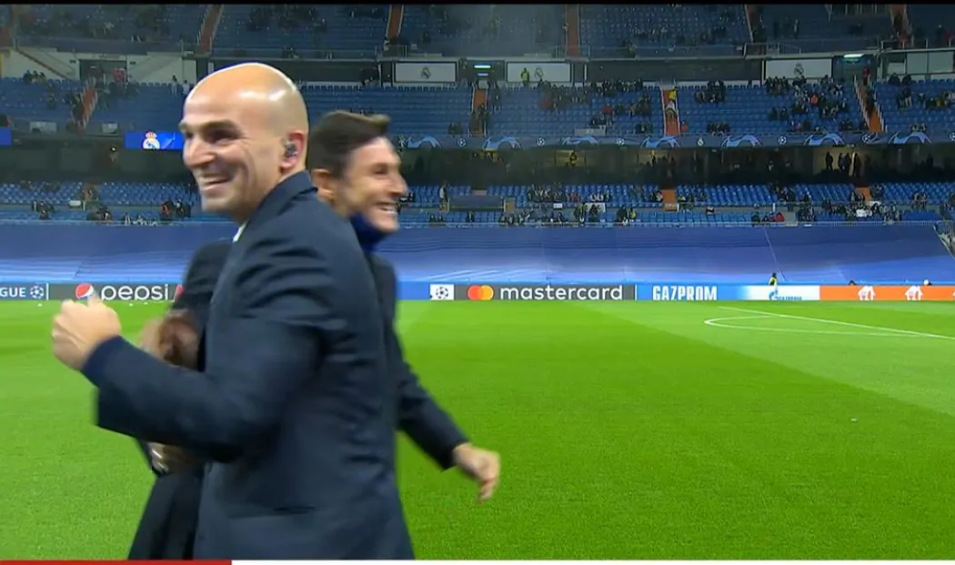 Simpatico siparietto tra Cambiasso e Zanetti: “Sembra di essere tornati al 2010!”