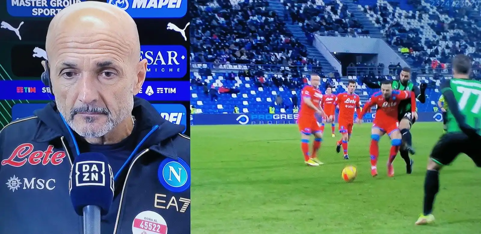 Spalletti polemico sull’episodio: “Gli altri lo possono fare, noi no!”