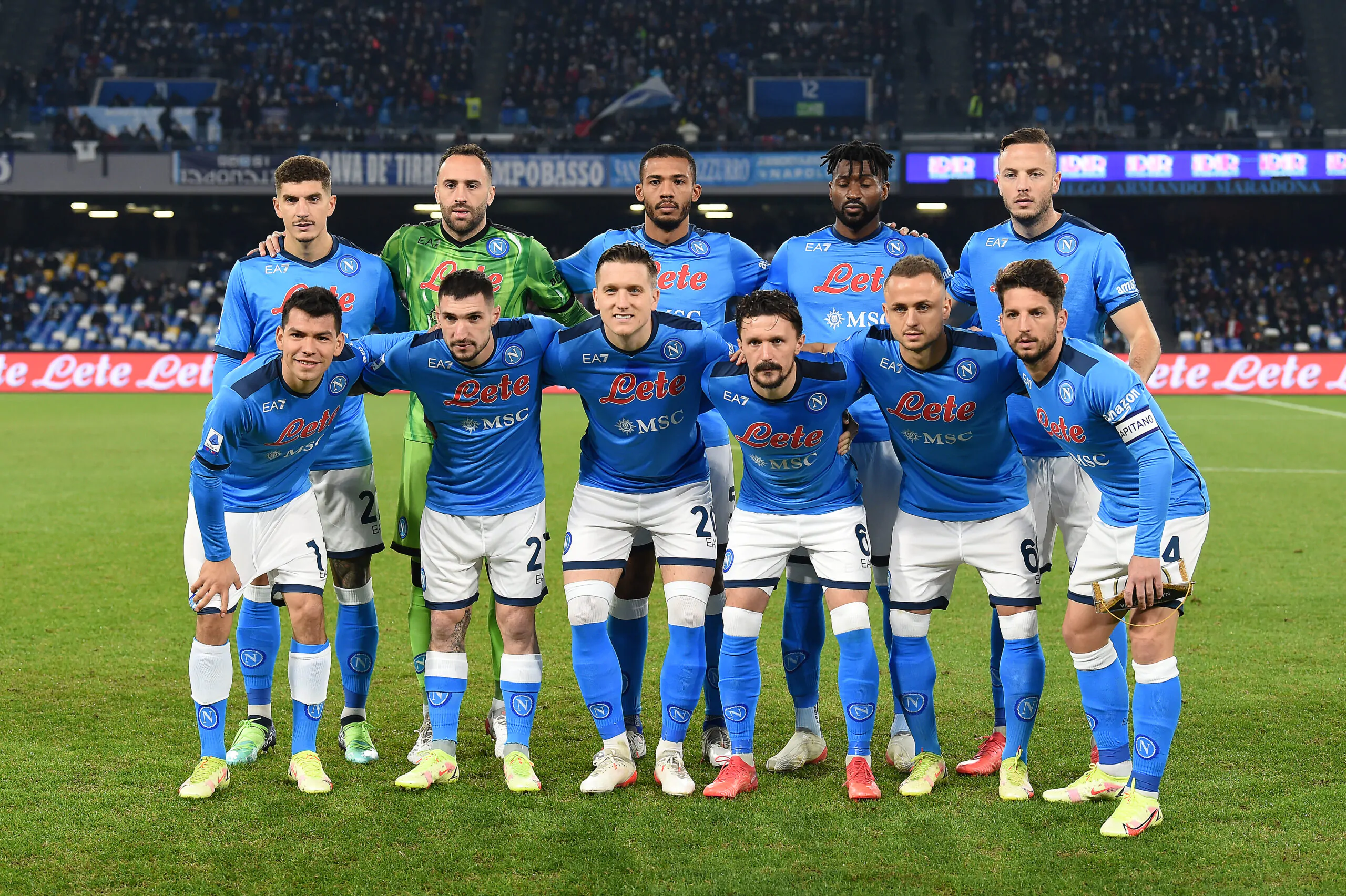 Opta rivela: la curiosa statistica sulla formazione del Napoli