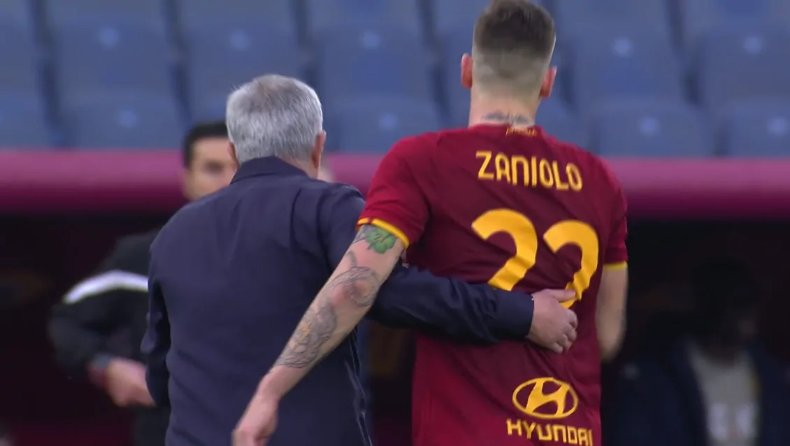 Clamoroso all’Olimpico: Zaniolo gol annullato ed espulsione in quattro minuti!