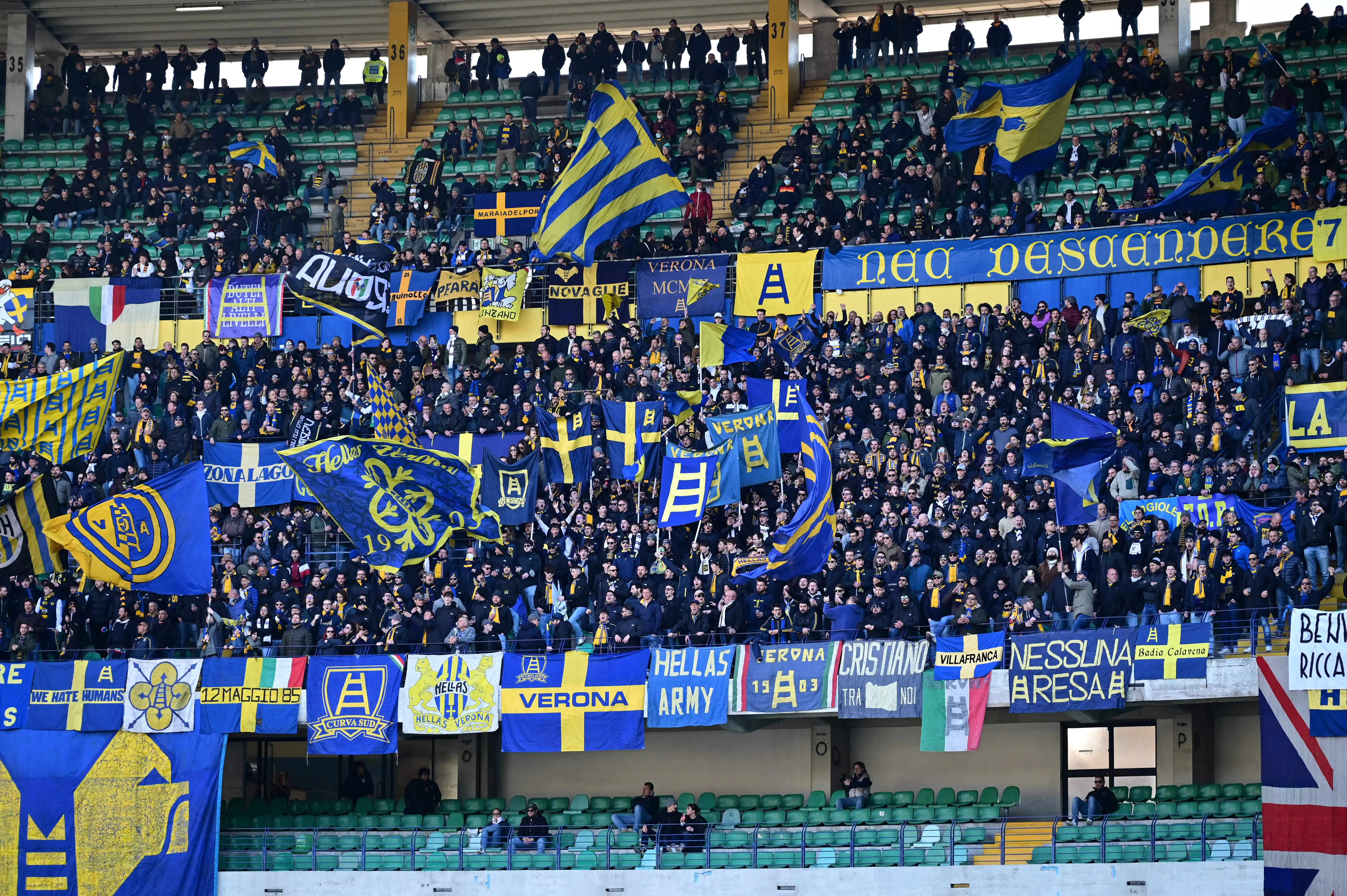 Verona-Napoli, interrogazione parlamentare per lo striscione dei tifosi gialloblu