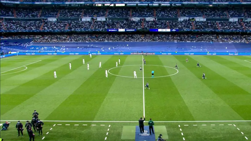 Il Manchester City si inginocchia prima del fischio d’inizio: gesto a sorpresa del Bernabeu!