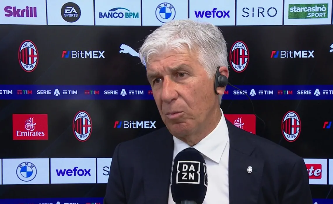 Gasperini: ”Il Milan merita lo scudetto”. Poi abbandona l’intervista: il motivo!