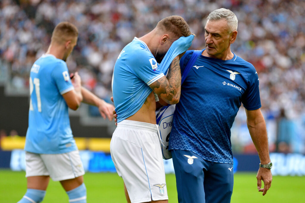 Infortunio Immobile c’è il messaggio dell’attaccante sull’infortunio