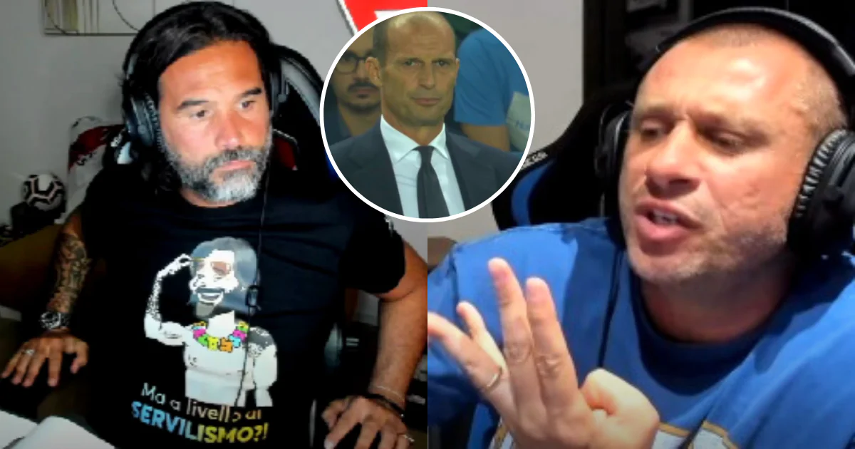 Cassano e Adani distruggono Allegri: “Ha fatto schifo!”, poi il commento sull’Europa League