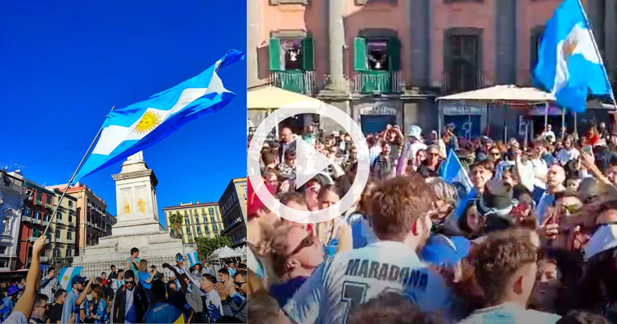 Argentina-Francia, delirio nelle piazze di Napoli! (VIDEO)