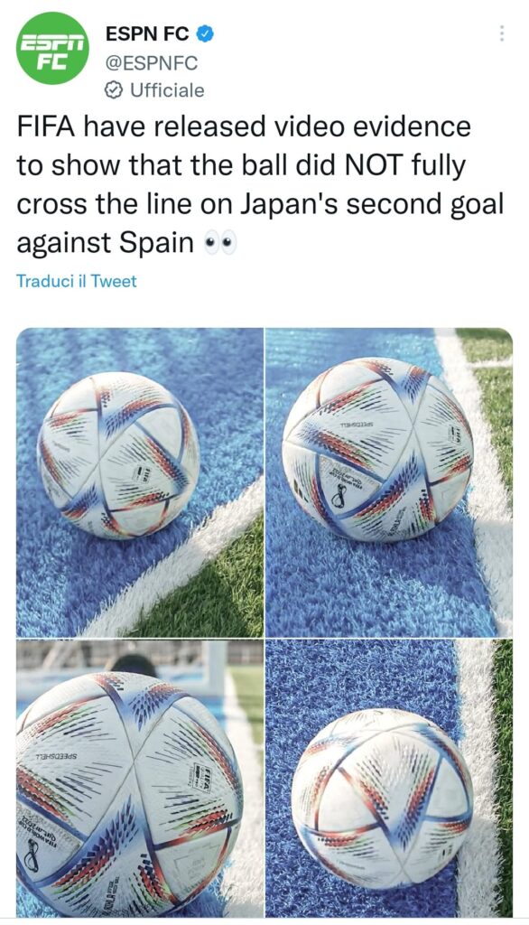 Spagna Giappone, la Fifa spiega tutto: le immagini non lasciano dubbi!