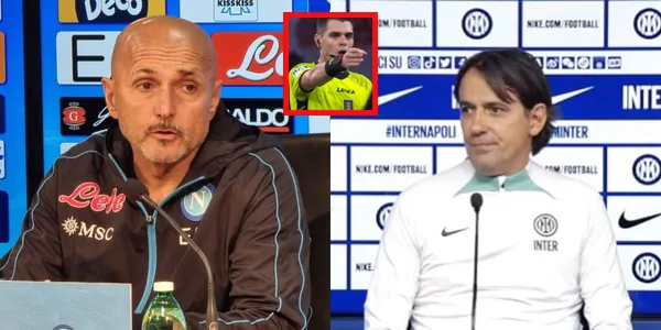 Polemiche per Sozza a Inter-Napoli: Inzaghi e Spalletti da applausi in conferenza