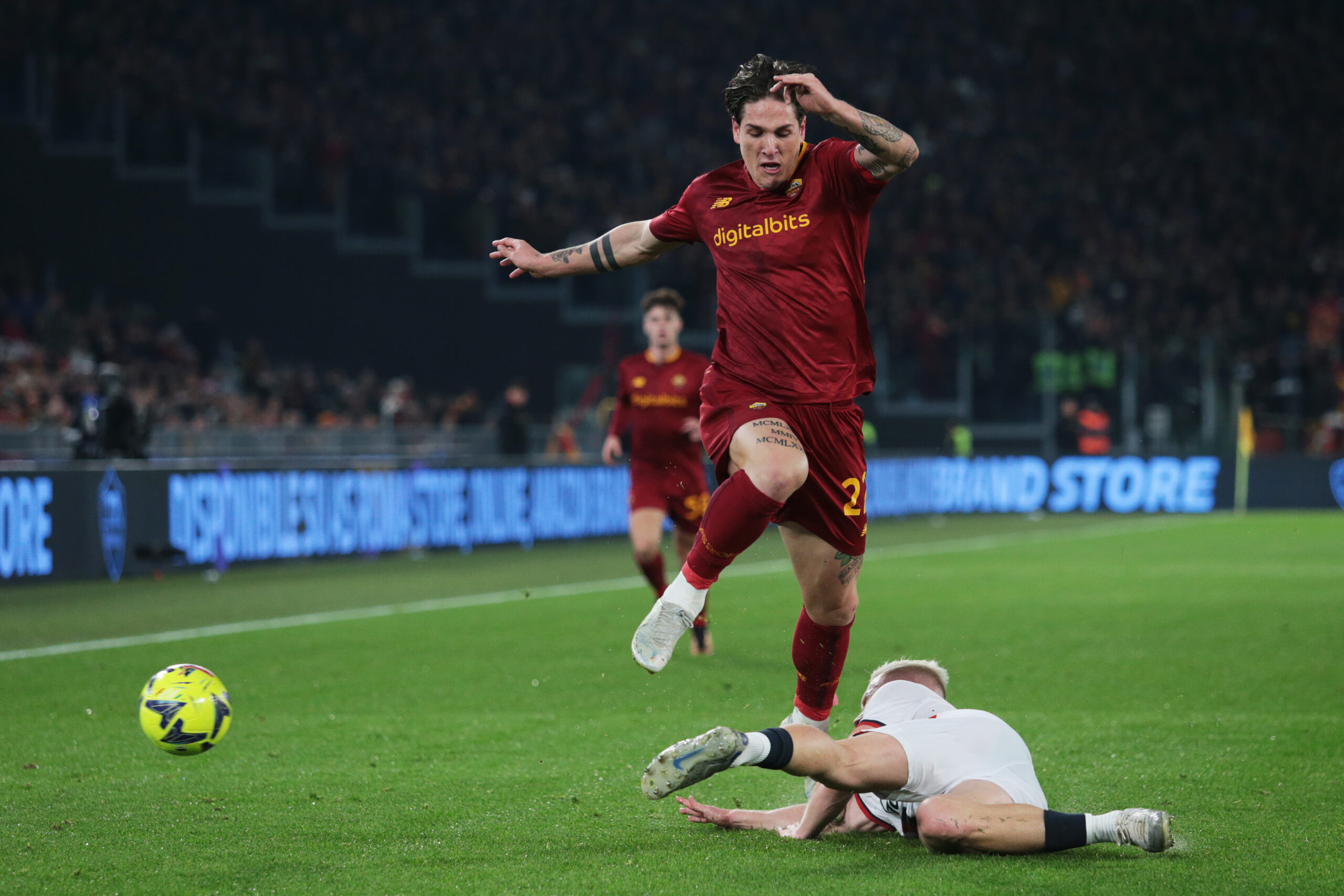 roma zaniolo allenamento