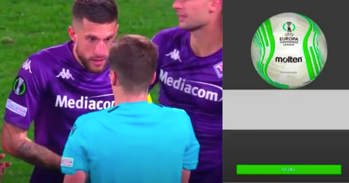 Assurdo in Fiorentina-Braga: la gol line technology conferma la rete, l’arbitro lo annulla