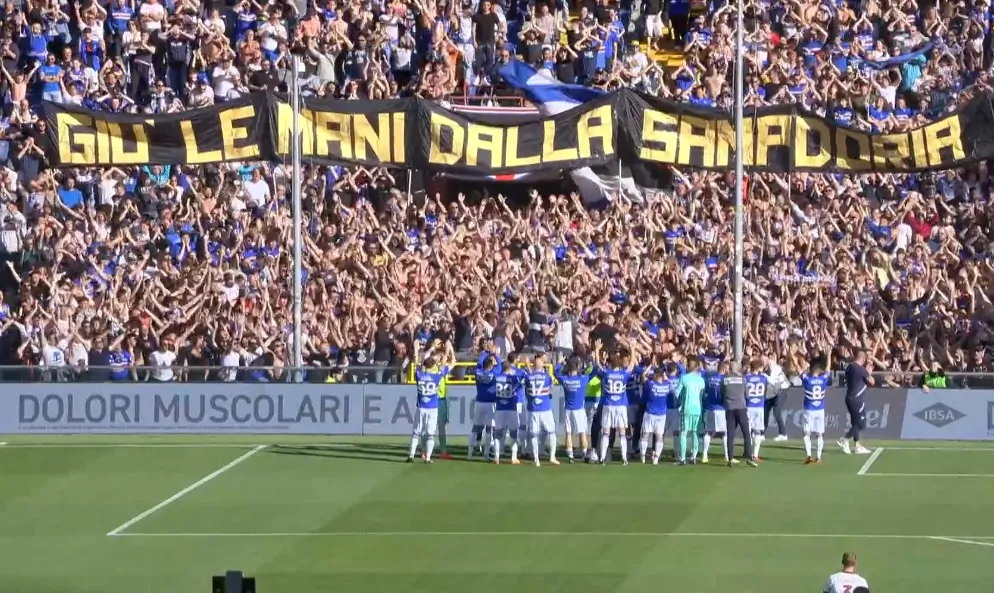 Tifosi della Sampdoria senza freni: proteste anche al Giro d’Italia!