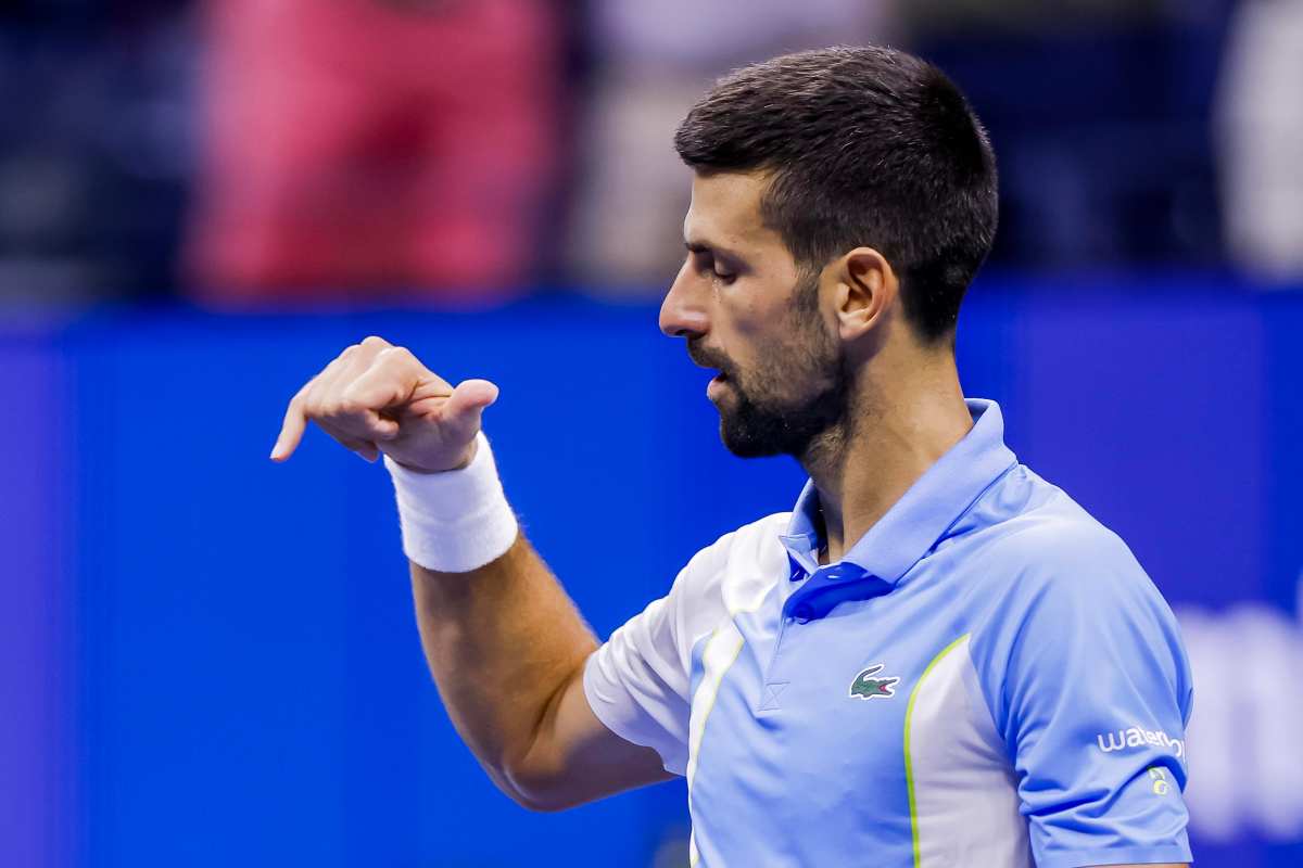 Djokovic esultanza