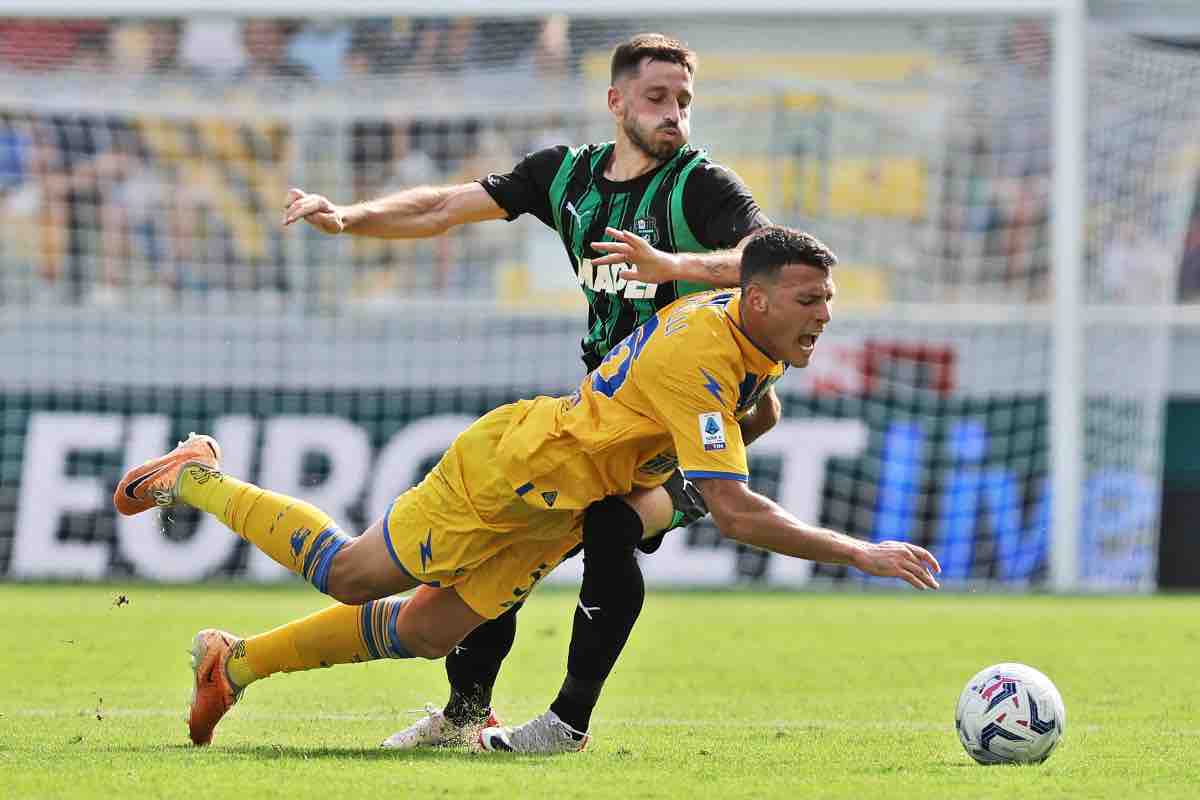 Frosinone e Sassuolo in campo 