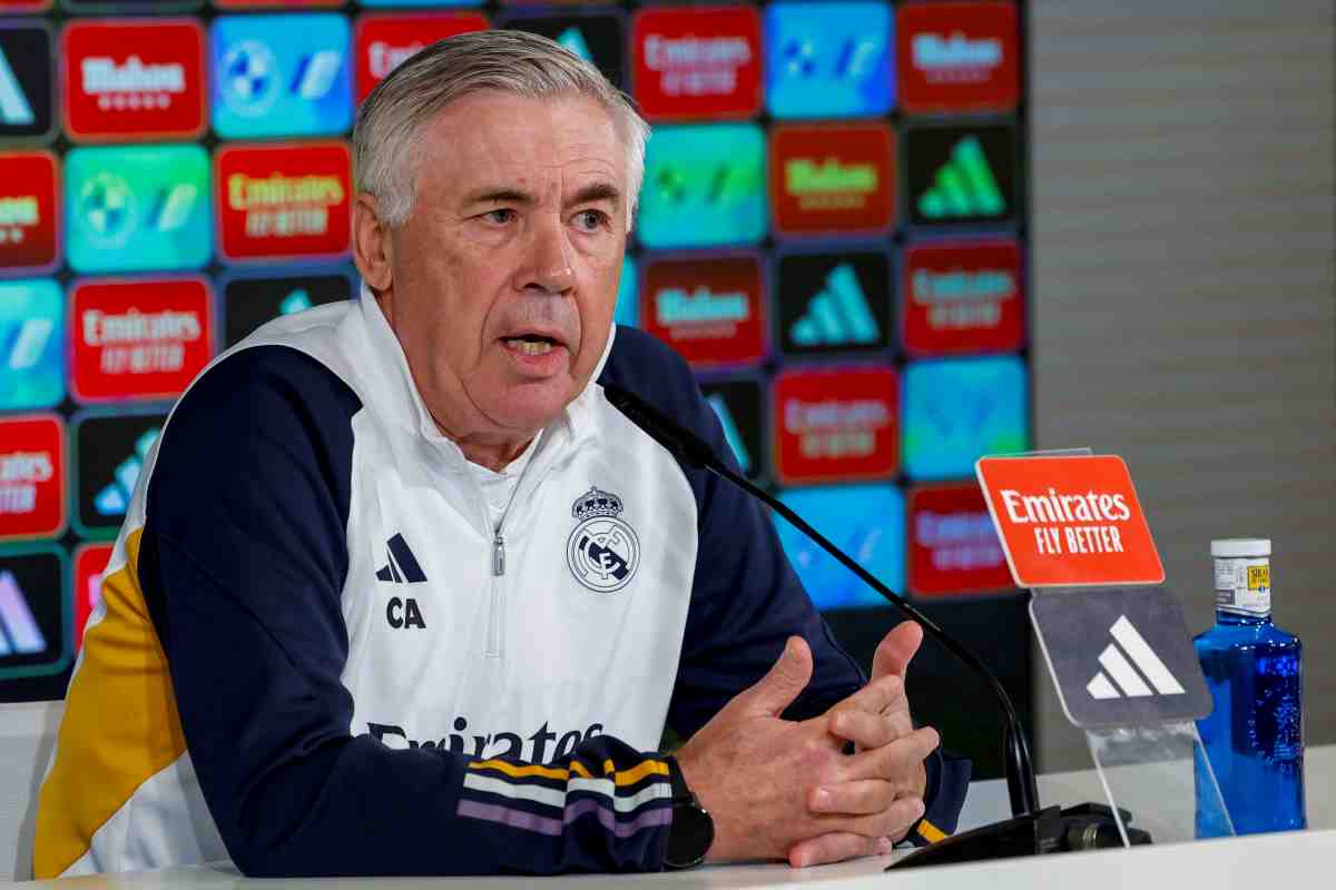 Carlo Ancelotti in conferenza stampa