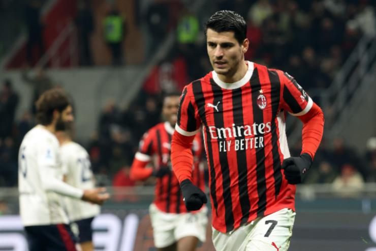 Alvaro Morata in azione
