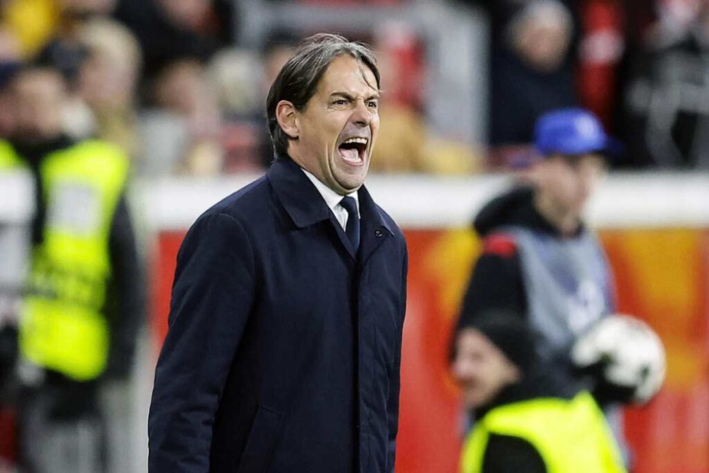 Simone Inzaghi arrabbiato