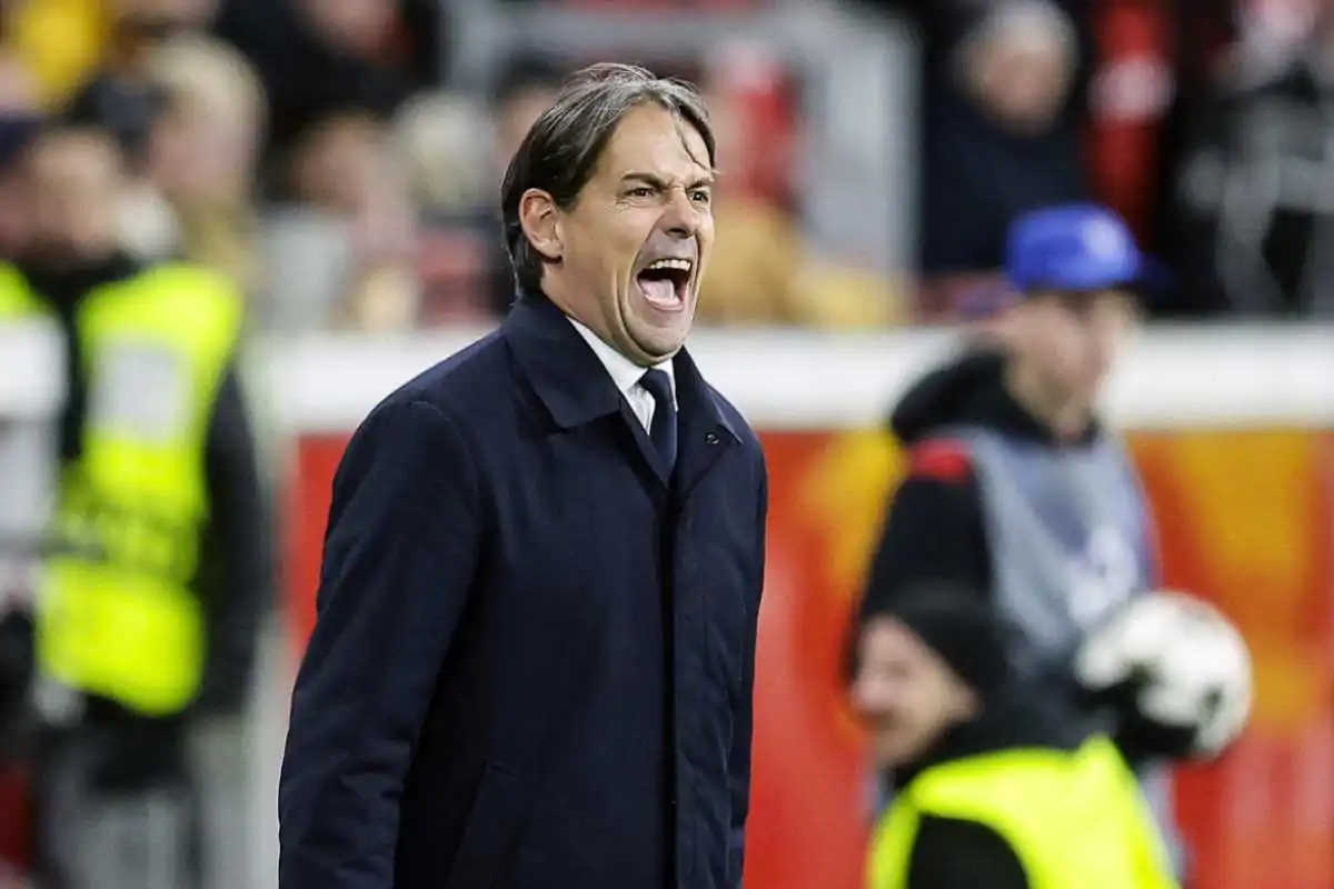 Simone Inzaghi arrabbiato