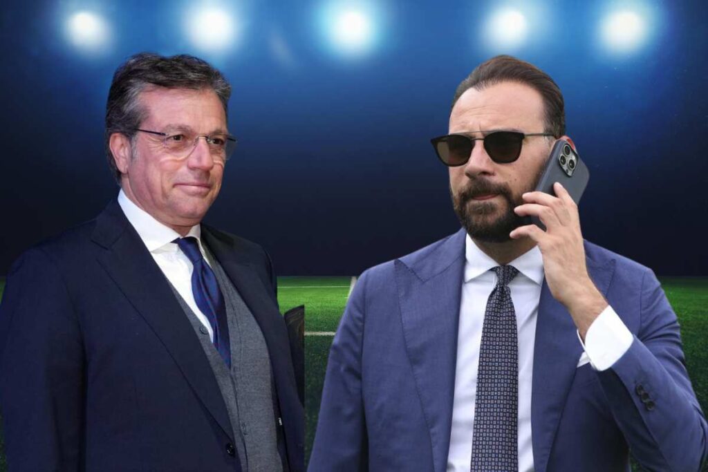 Giuntoli sorride Manna al telefono