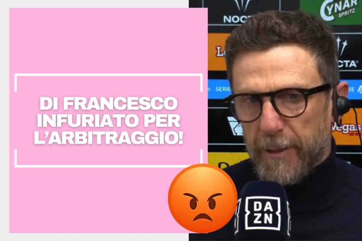 Serie A, Di Francesco furibondo: parole durissime del grande ex