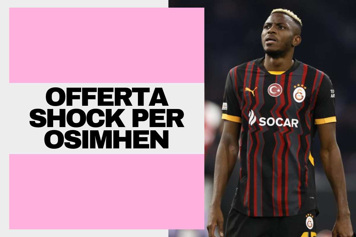Osimhen in campo con la maglia del Galatasaray