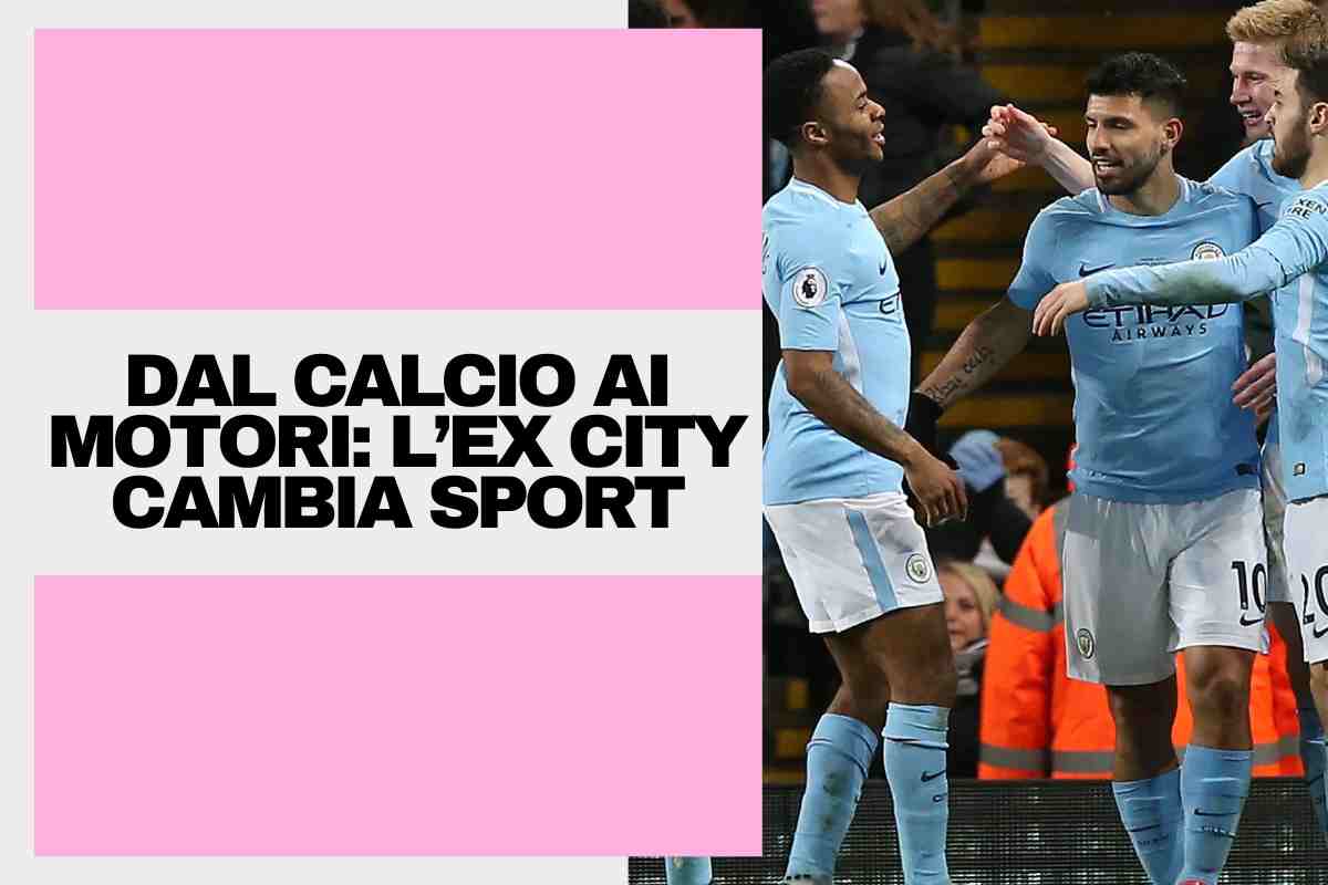Esultanza in gruppo per Sterling, Aguero, De Bruyne e Bernardo Silva dopo un gol del Manchester City