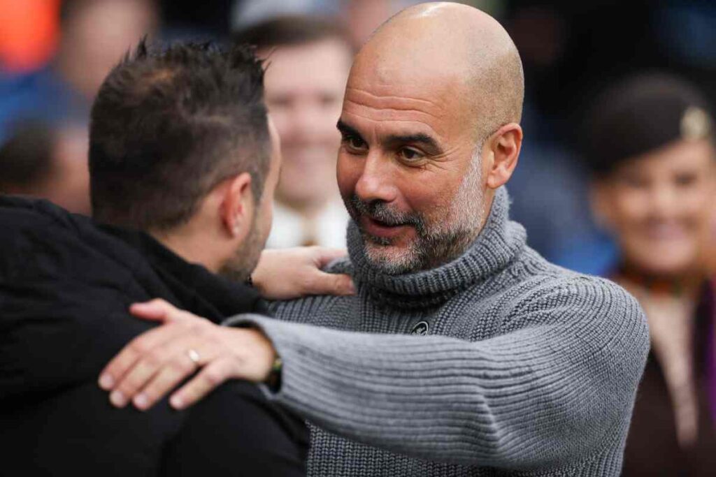 De Zerbi e Guardiola