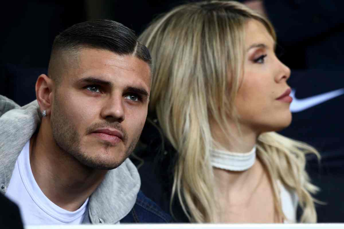 Mauro Icardi e Wanda Nara nel 2019 a San Siro