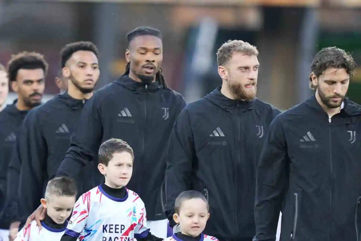 Giocatori della Juventus in campo