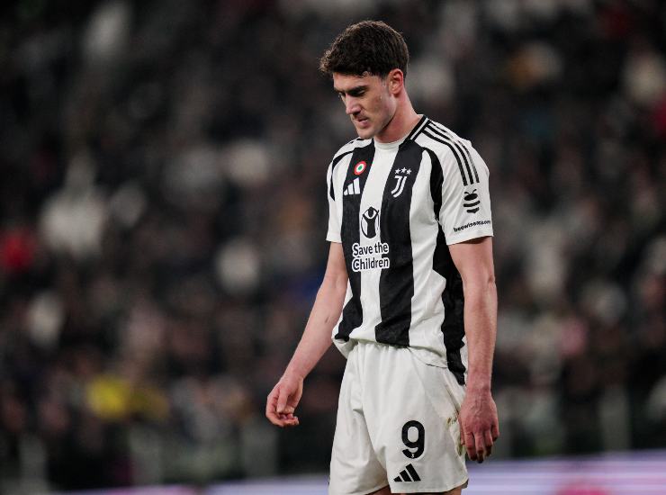 Vlahovic triste in campo
