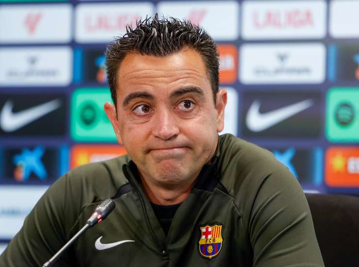 Xavi ai tempi del Barcellona
