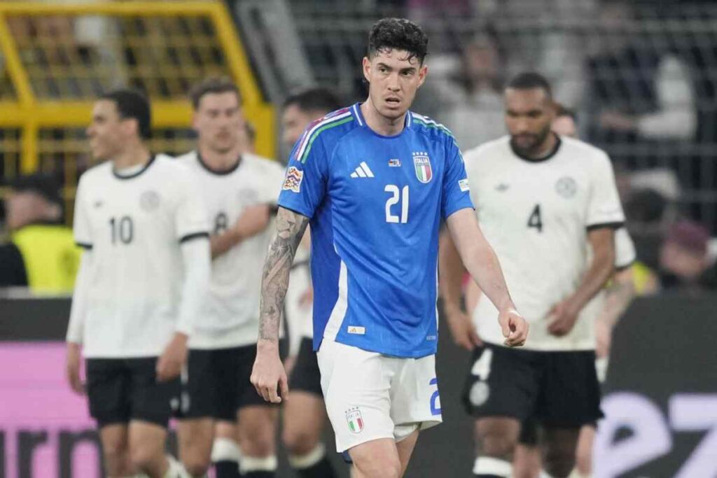 Bastoni in campo contro la Germania