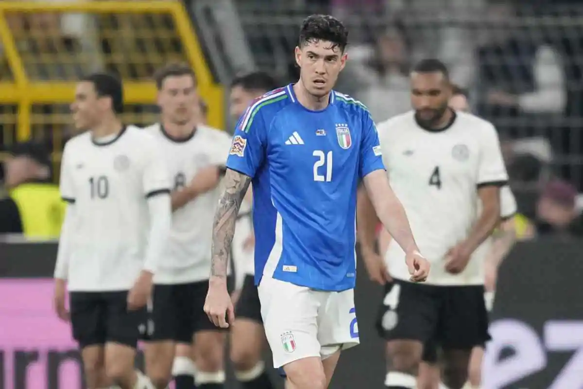 Bastoni in campo contro la Germania