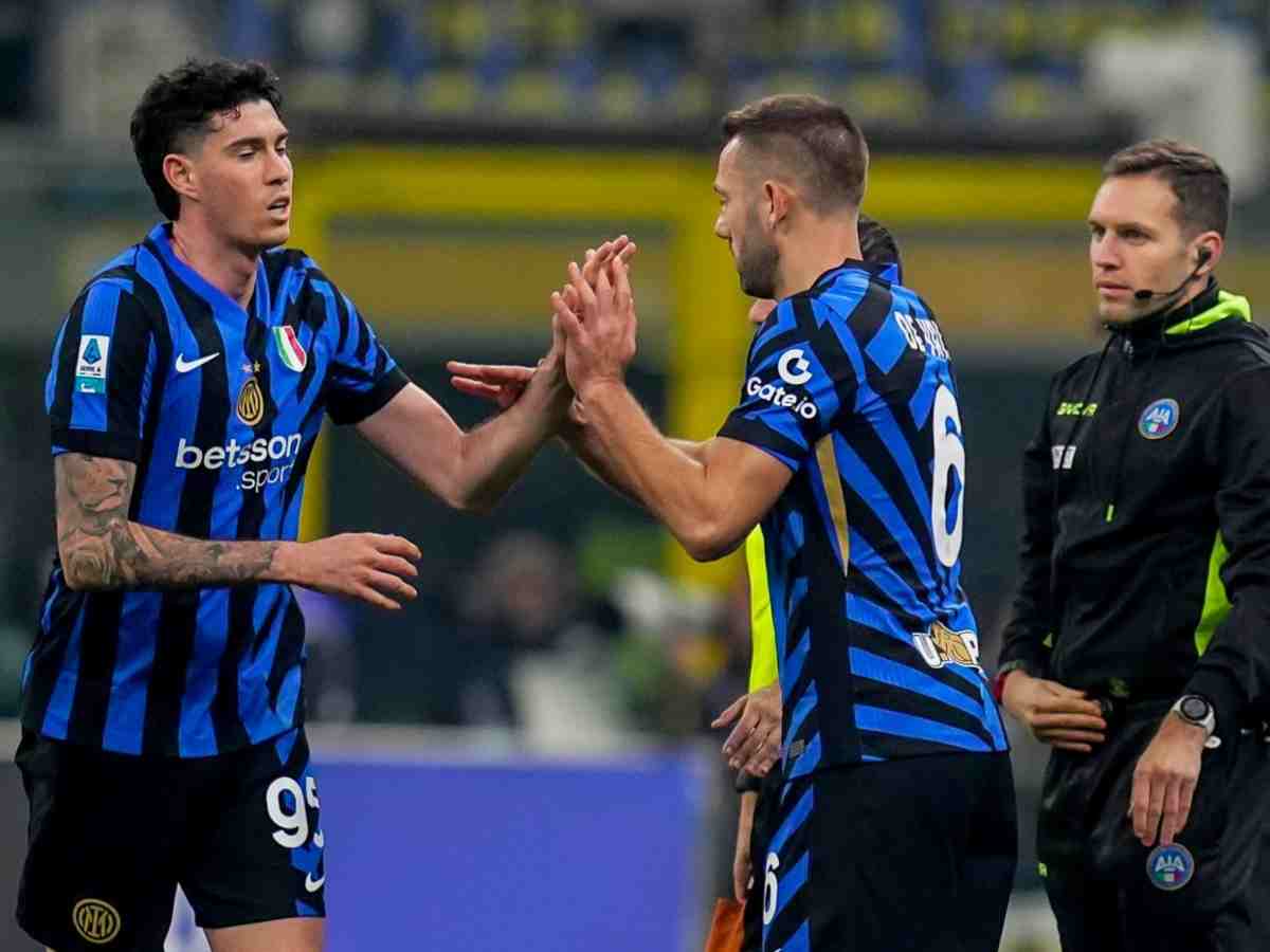 Bastoni e de Vrij in campo