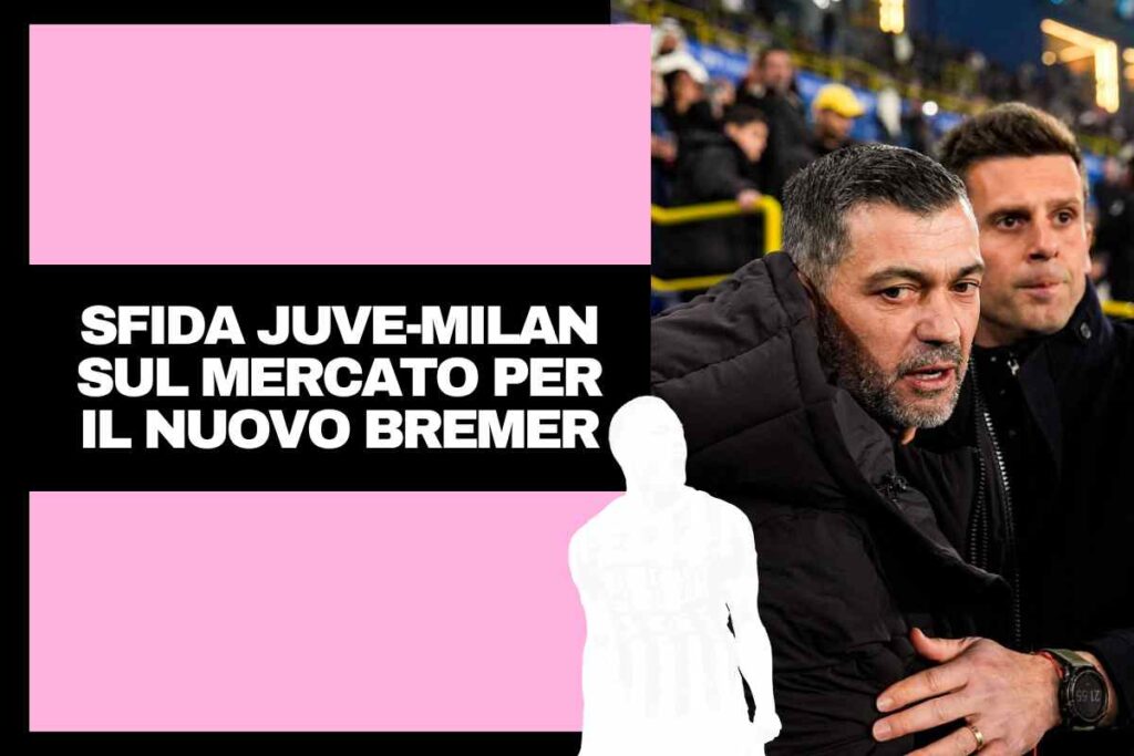 Conceiçao e Thiago Motta si salutano a bordo campo prima della partita