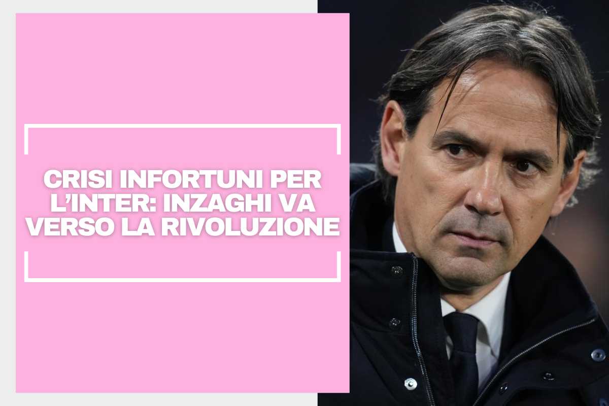 Inzaghi osserva da bordo campo
