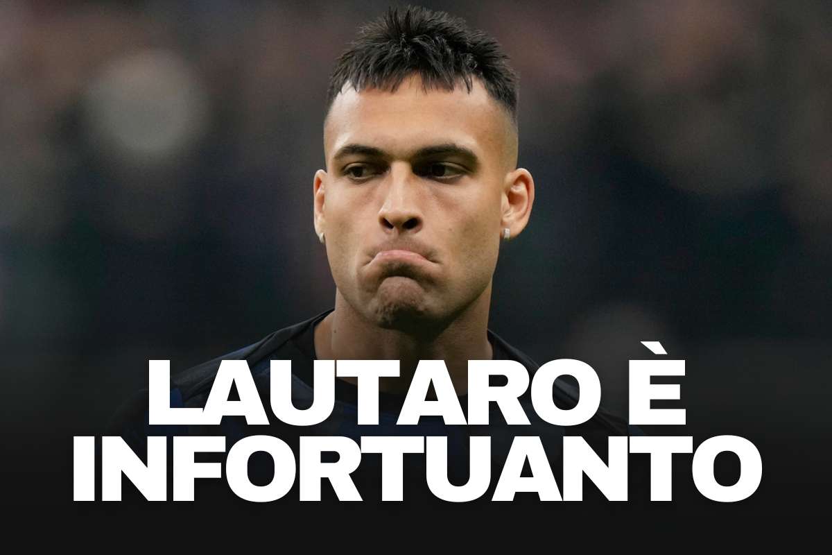 Lautaro Martinez triste in mezzo al campo