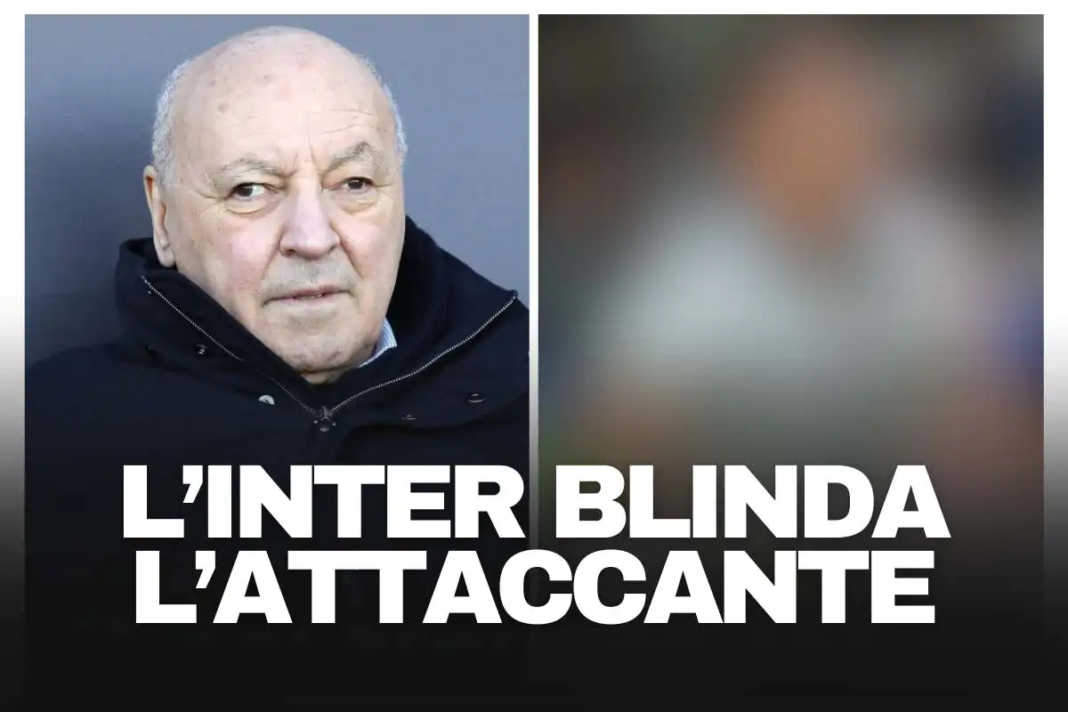 Marotta a sinistra immortalato mentre osserva dalla panchina