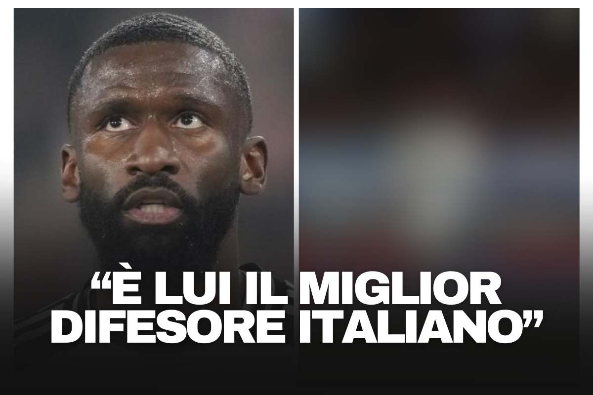 Rudiger a sinistra osserva in campo con la maglia della Germania