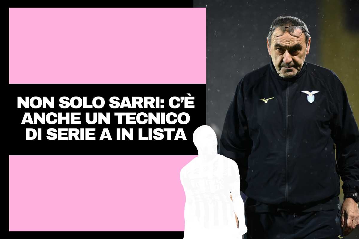 Sarri pensieroso con indosso la tuta della Lazio